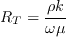 R_T = \frac{\rho k}{\omega \mu} 