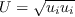 U = \sqrt{u_i u_i}