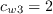 c_{w3}=2