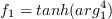 f_{1}=\text{tanh}(\text{arg}_{1}^{4})