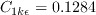C_{1k\epsilon }=0.1284