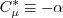 C_{\mu}^* \equiv -\alpha