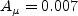 A_{\mu} = 0.007