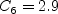 C_6 = 2.9