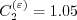 C_2^{(\varepsilon)} = 1.05