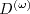 D^{(\omega)}
