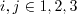 i,j \in {1,2,3}