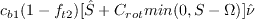 c_{b1}(1-f_{t2})[\hat S + C_{rot} min(0,S - \Omega)]\hat \nu