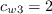 c_{w3} = 2