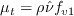 \mu_t = \rho \tilde \nu f_{v1}