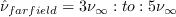 \tilde \nu_{farfield} = 3 \nu_{\infty} : to : 5 \nu_{\infty}