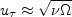 u_{\tau} \approx \sqrt{\nu \Omega}