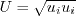 U=\sqrt{u_{i}u_{i}}