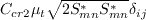 C_{cr2} \mu_t \sqrt{2 S^*_{mn}S^*_{mn}}\delta_{ij}
