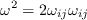 \omega^2 = 2 \omega_{ij}\omega_{ij}