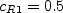 c_{R1} = 0.5