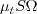 \mu_t S \Omega