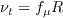 \nu_t=f_\mu R