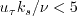 u_{\tau} k_s / \nu < 5