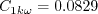 C_{1k\omega}=0.0829